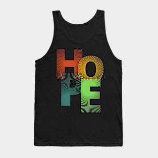 Vibrant Typography HOPE T-Shirt - Embrace Positivity in Style 3 Tank Top